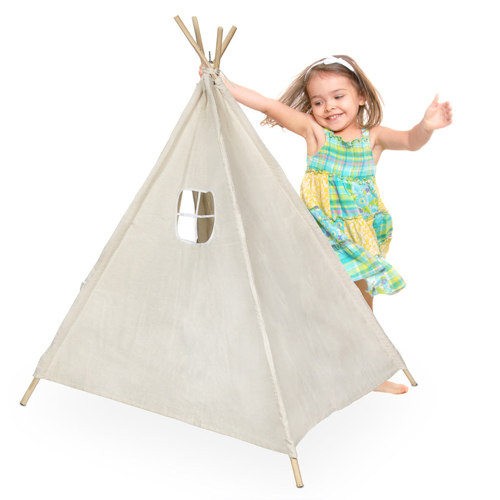 Indiāņu mājas telts bērniem Tipi Wigwam 135cm