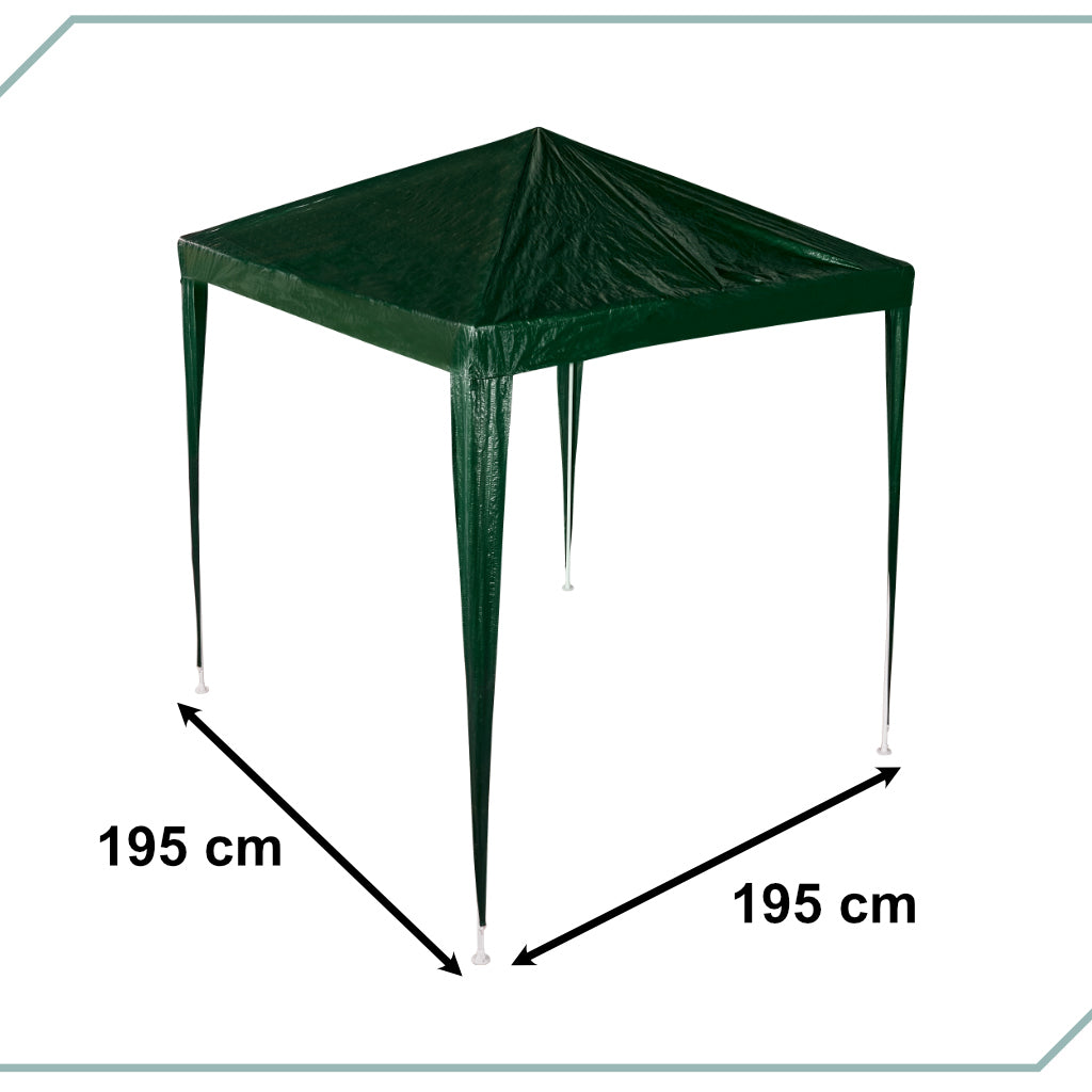 Zaļā komerciālo pasākumu paviljona telts 2x2