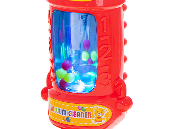 Interaktīvais putekļu sūcējs ar skaņas aveņu