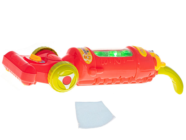 Interaktīvais putekļu sūcējs ar skaņas aveņu