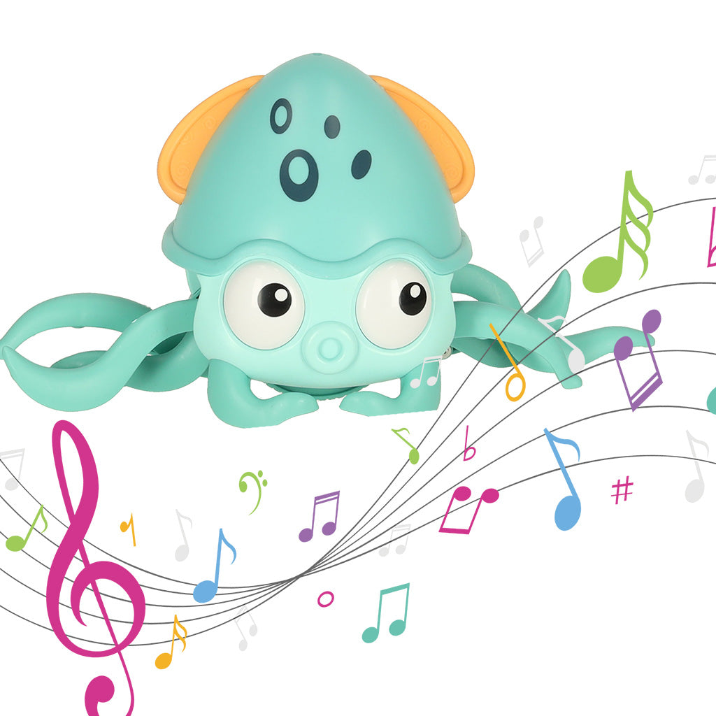 Interaktīvs rāpojošs astoņkājis ar skaņu