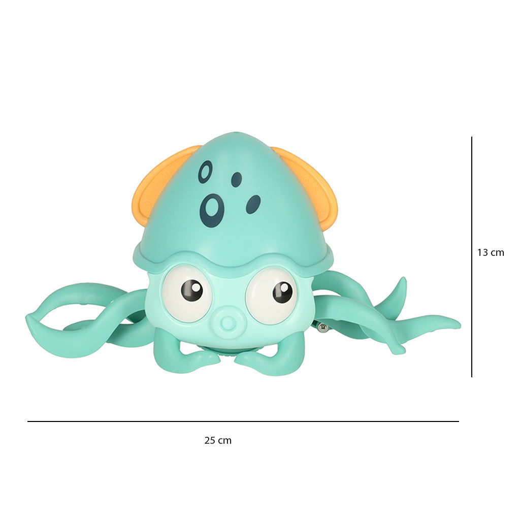 Interaktīvs rāpojošs astoņkājis ar skaņu