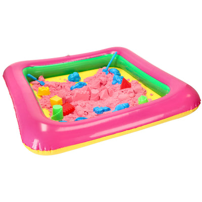 Kinētiskās smiltis kastē 2kg smilšu kaste + 16 formiņas