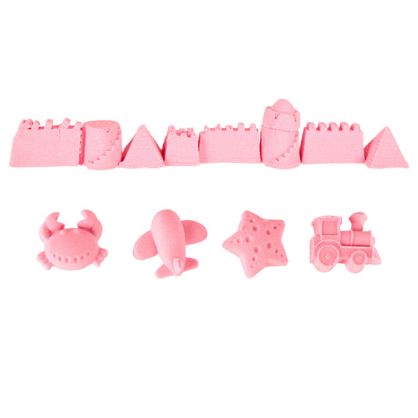 Kinētiskās smiltis kastē 2kg smilšu kaste + 16 formiņas