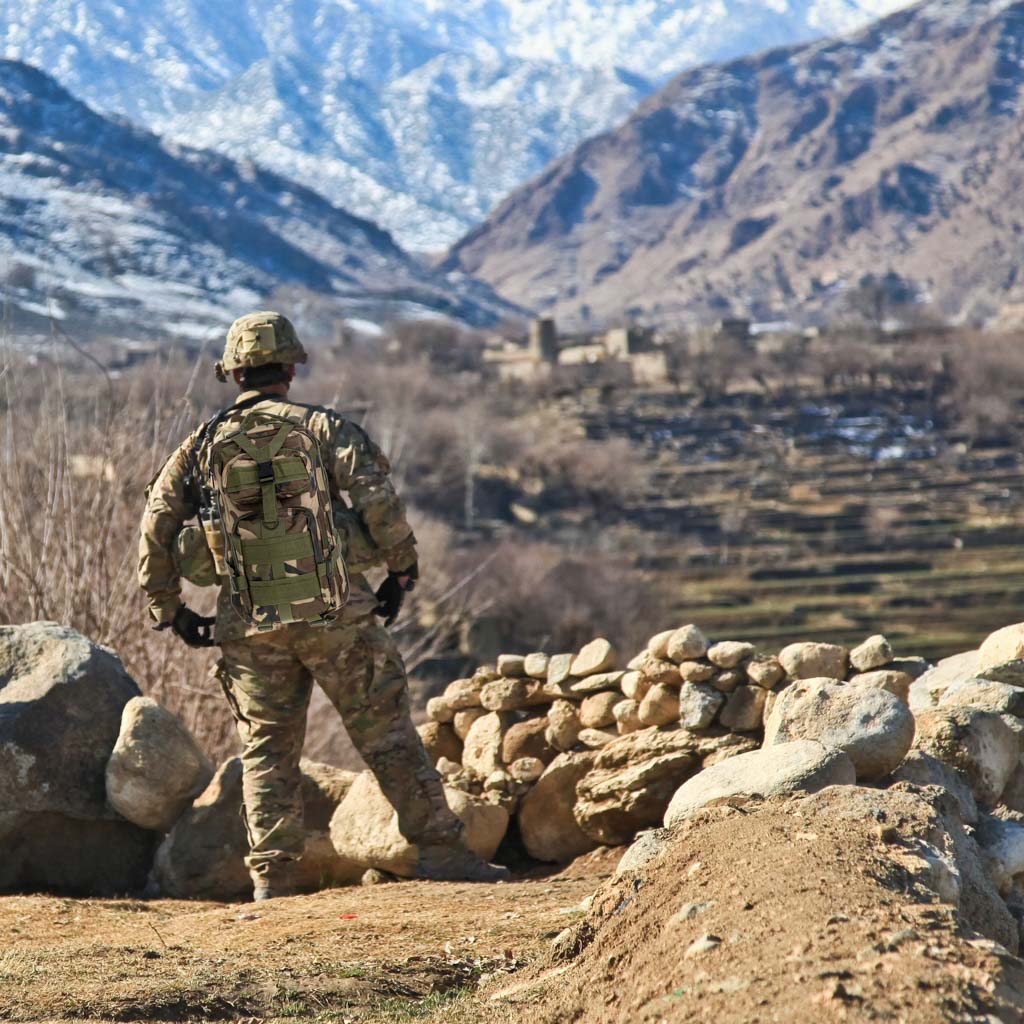 Taktiskā militārā tūristu mugursoma 25L moro