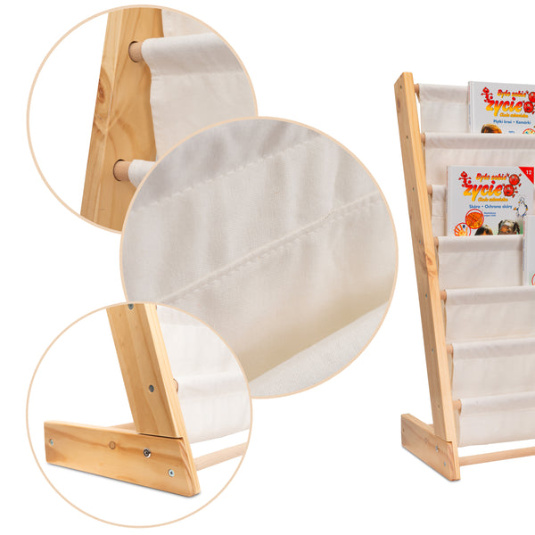 Bērnu grāmatu plaukts stenda plaukts 79cm