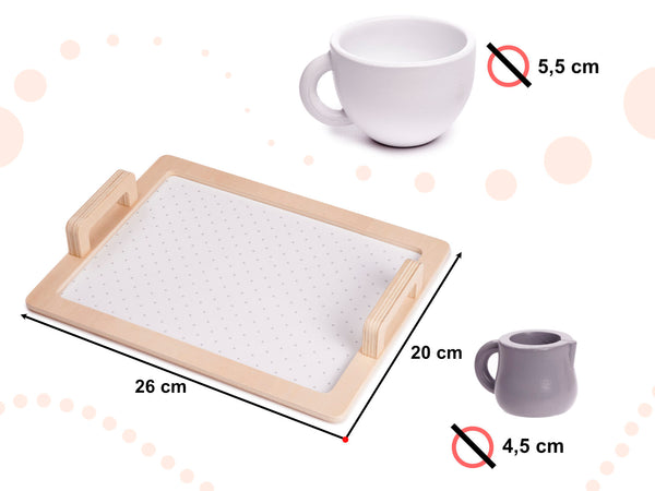 Koka kafijas servīzes komplekts 2 personām