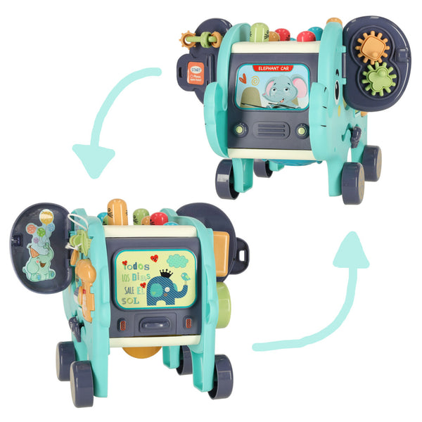 Interaktīvais montessori ziloņu šķirotājs 26cm āmurs