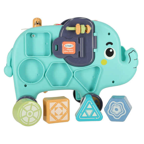 Interaktīvais montessori ziloņu šķirotājs 26cm āmurs