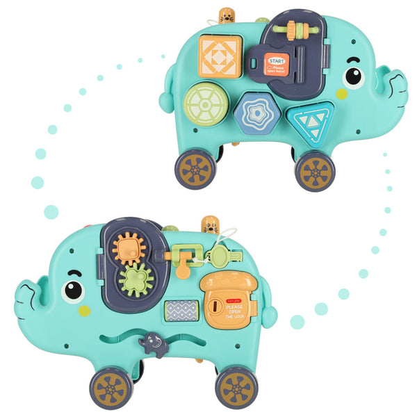 Interaktīvais montessori ziloņu šķirotājs 26cm āmurs