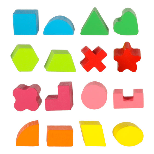 Koka šķirotājs mobilais uz auklas veido blokus