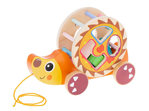 Koka šķirotājs uz auklas mobilais ezis