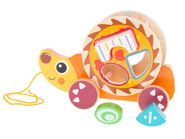 Koka šķirotājs uz auklas mobilais ezis