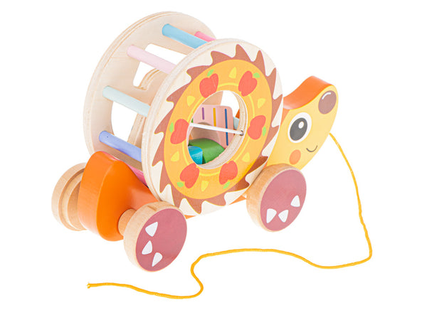 Koka šķirotājs uz auklas mobilais ezis