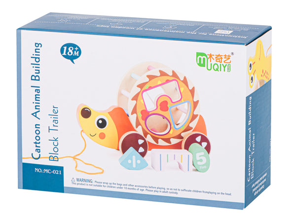 Koka šķirotājs uz auklas mobilais ezis