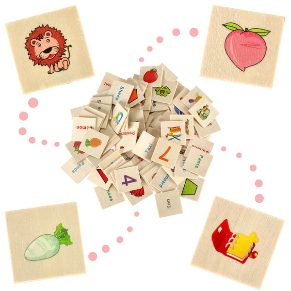 Koka šķirotājs puzle, kas atbilst attēliem