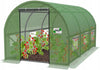 Zaļās sekcijas siltumnīcas dārzeņu dārza tunelis 300 x 200 x 200 cm