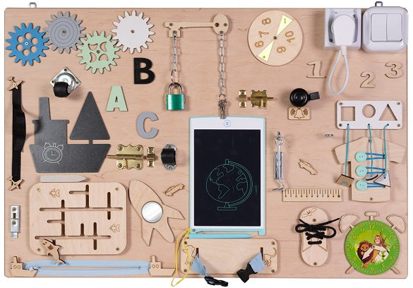 Koka sensorās manipulācijas tāfele 75x50cm