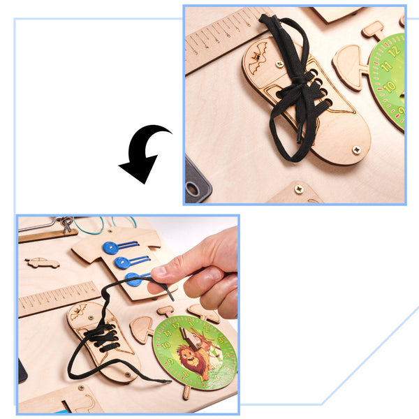 Koka sensorās manipulācijas tāfele 75x50cm