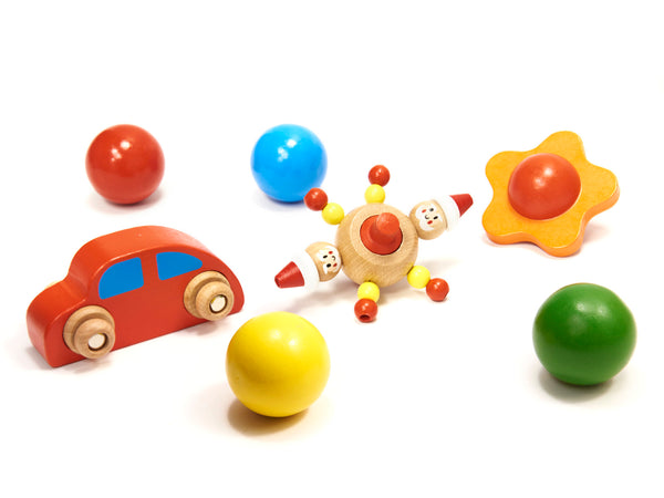 Koka montessori bumbiņu trase XXL