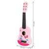 Bērnu koka ģitāra, metāla stīgas, rozā ECOTOYS