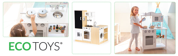 Koka virtuve bērniem KITCHEN XXL + LED