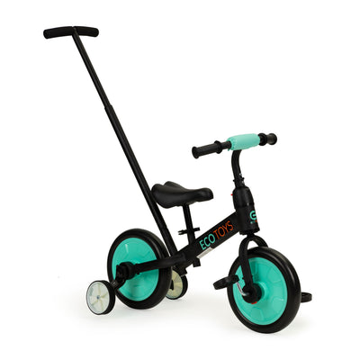 Balansa velosipēds ar pedāļiem - apmācība 3in1 Ecotoys blue