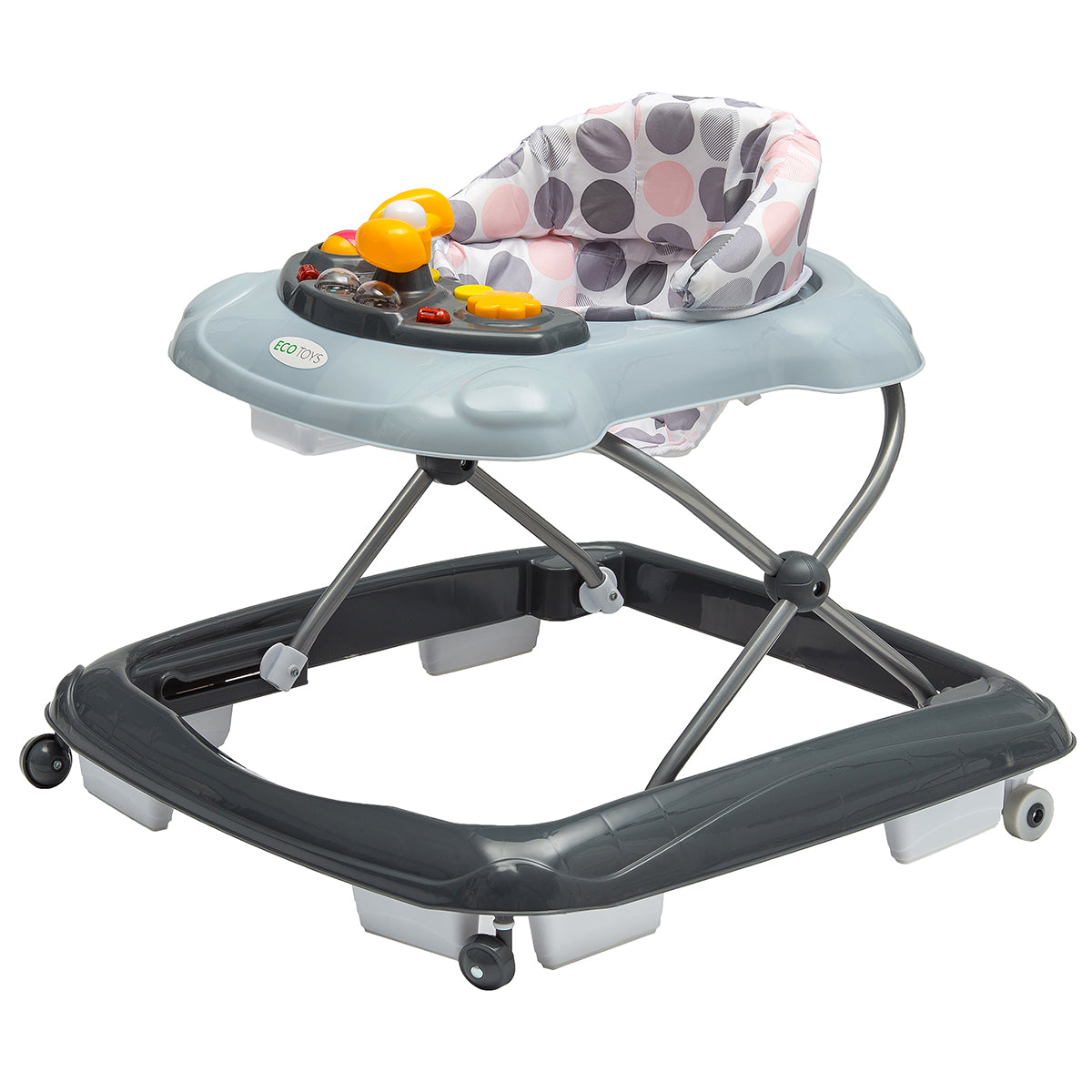 Izglītojošs Baby Walker - Pamata pelēkās ECOTOYS