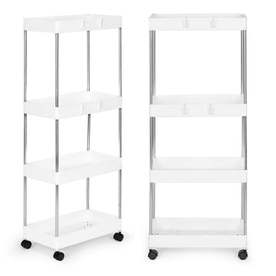 Plastmasas vannas istabas plauktu statīvs READY