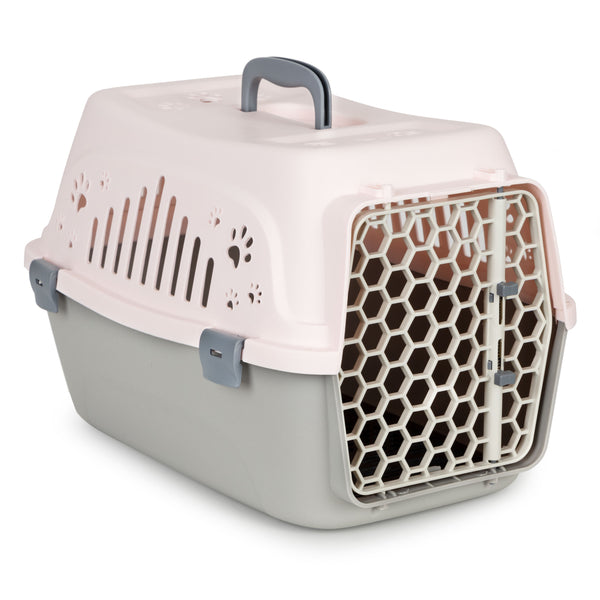 Dzīvnieku būris transportam CARRY pink