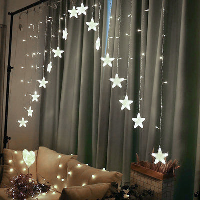 Ziemassvētku gaismas 4m 136 LED STARS