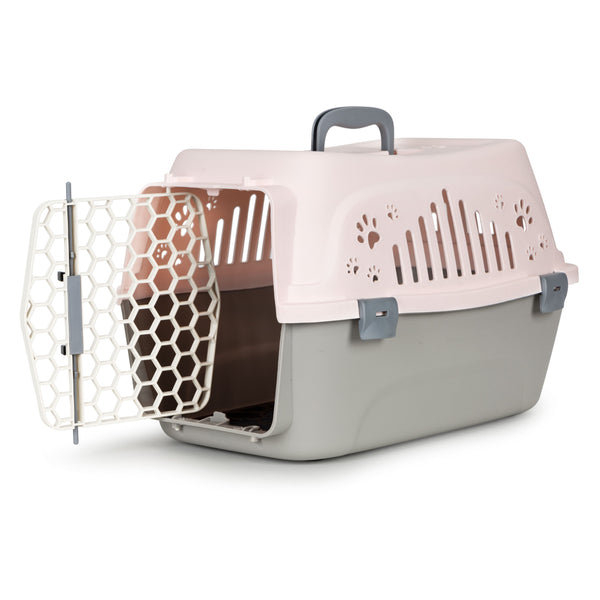 Dzīvnieku būris transportam CARRY pink