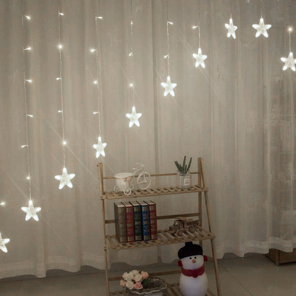 Ziemassvētku gaismas 4m 136 LED STARS