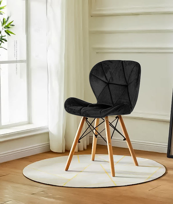 Virtuves krēsli SAMT LINE Black ( 4 gab)