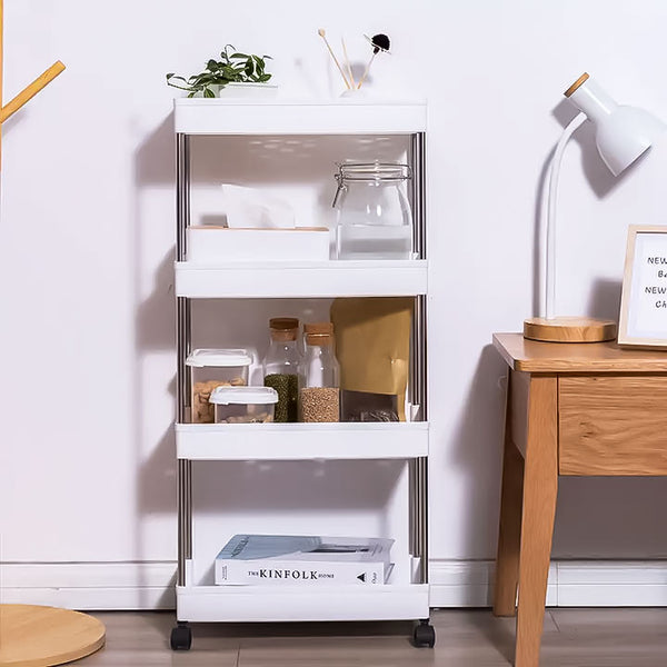 Plastmasas vannas istabas plauktu statīvs READY