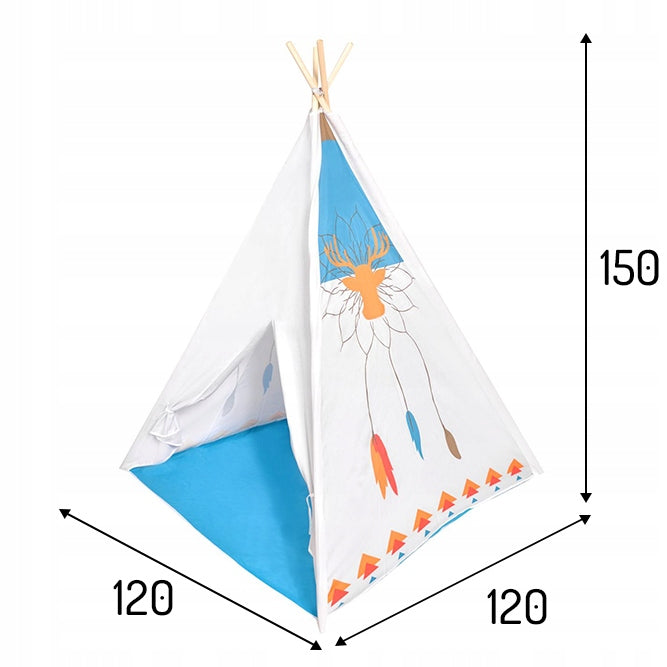 Teepee telts wigwam māja bērniem Ecotoys