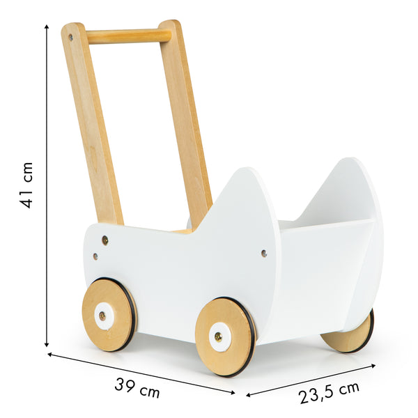 Koka leļļu bērnu ratiņi MIERS