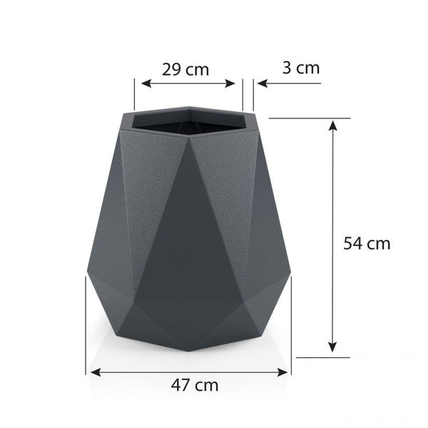 Āra puķu pods MONUMO FLAVI Balts