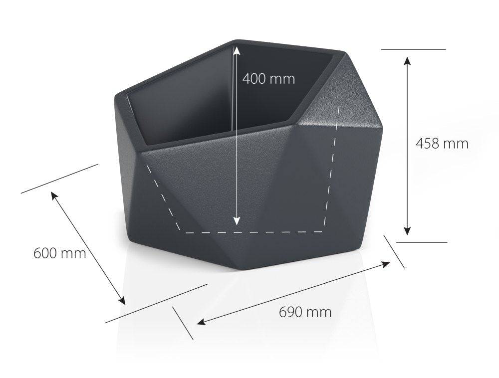 Puķu pods MONUMO VESARI Balts