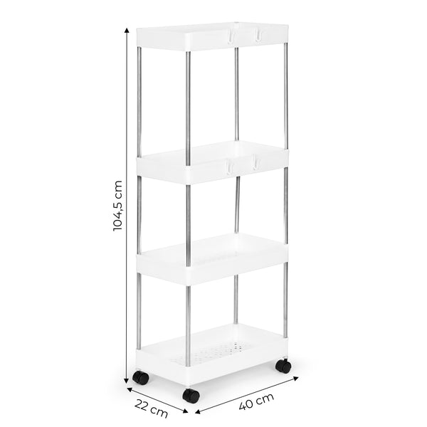 Plastmasas vannas istabas plauktu statīvs READY