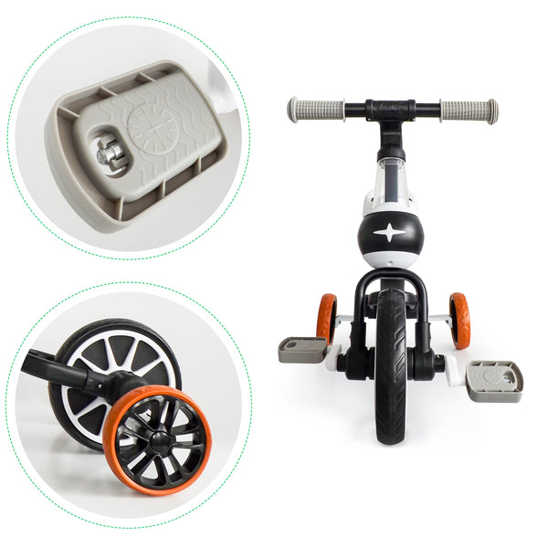 Velosipēds 4in1 pedāļiem DRIVE BLACK