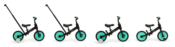 Balansa velosipēds ar pedāļiem - apmācība 3in1 Ecotoys blue
