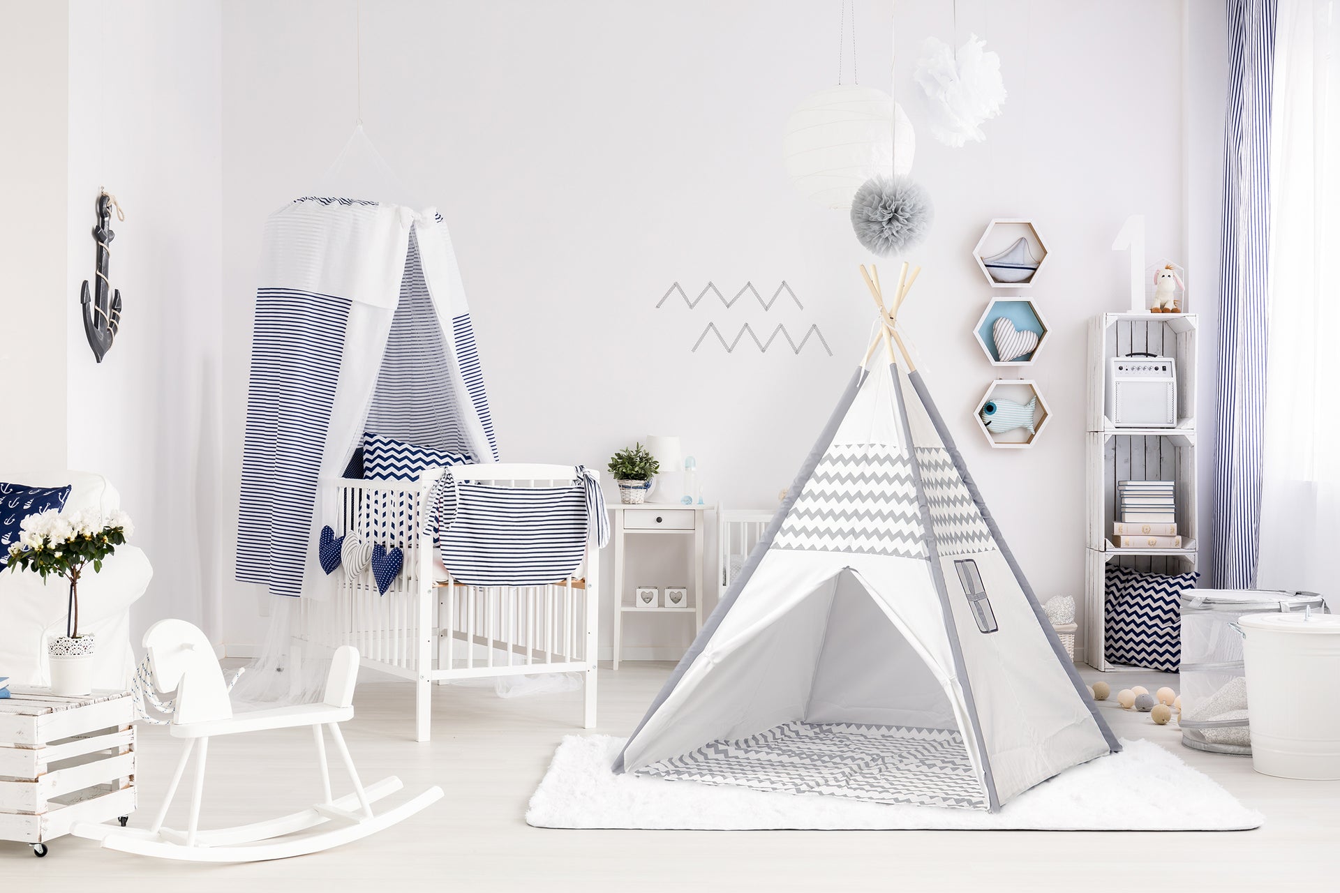 Teepee telts bērniem OCEAN