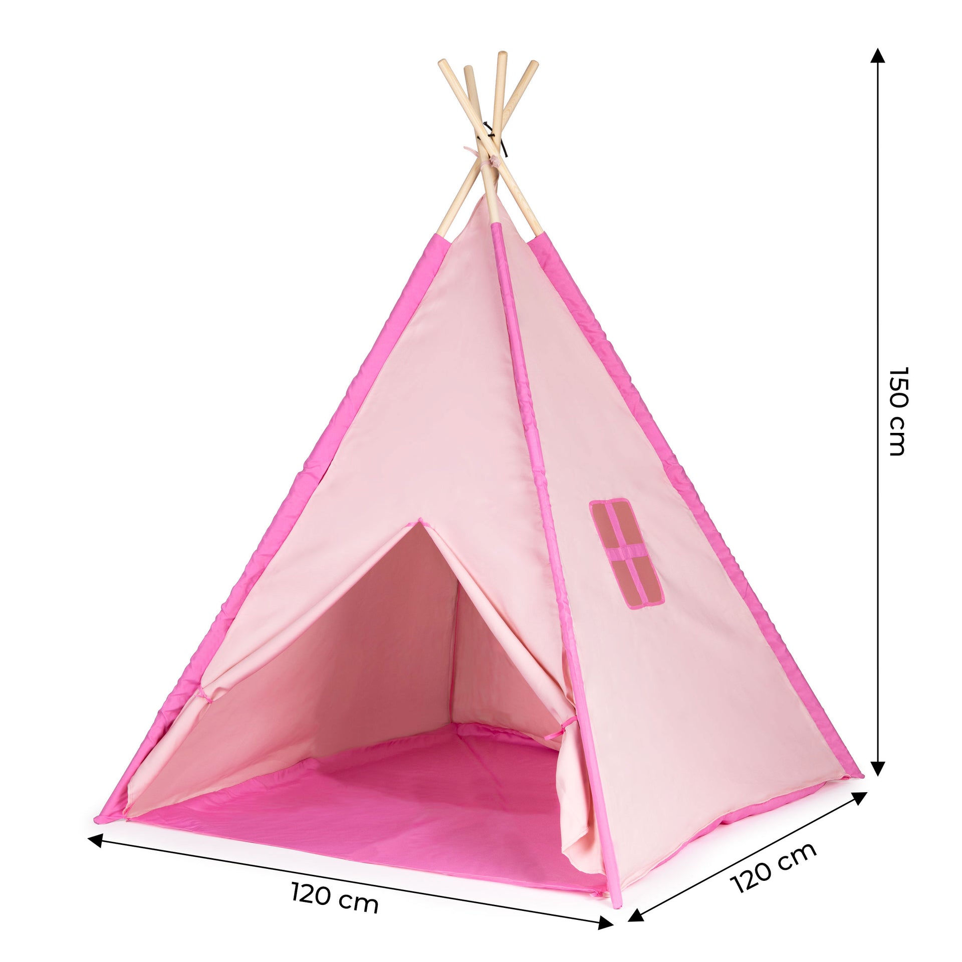 Teepee telts rozā WIGWAM PINK