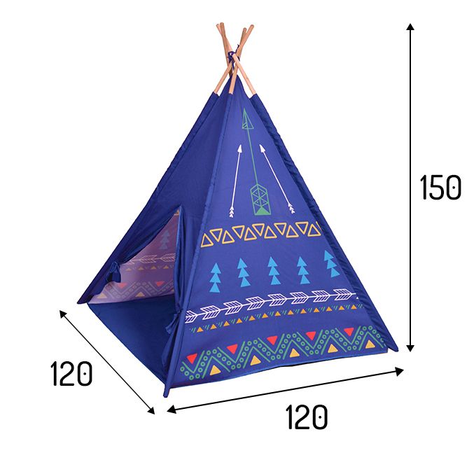 Teepee telts wigwam māja bērniem violeta Ecotoys