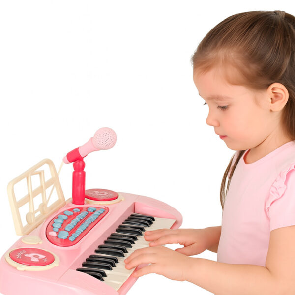 Keyboard-dla-dzieci-pianinko-interaktywne-organki-37-klawiszy-mikrofon-statyw-rozowe-173081 Keyboard-dla-dzieci-pianinko-interaktywne-organki-37-klawiszy-mikrofon-statyw-rozowe-173081