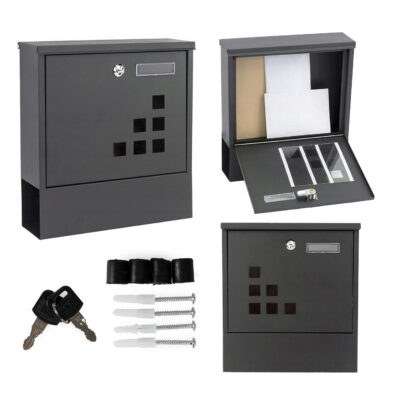 Tērauda pastkastīte, avīžu turētājs