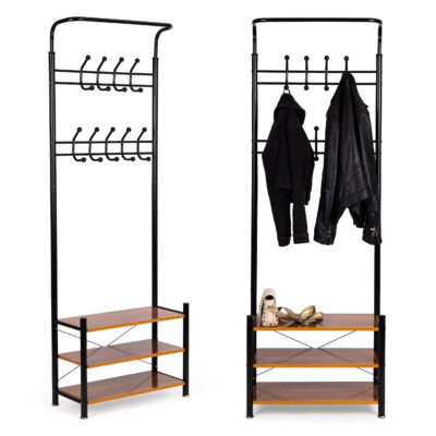 Standing hanger for clothes with shelves ModernHome