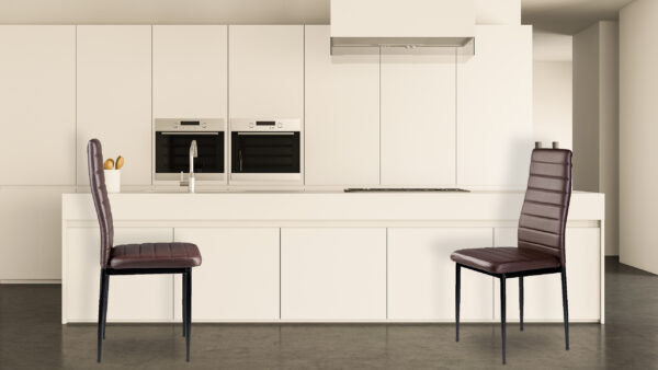 White kitchen interior with island White kitchen interior with island