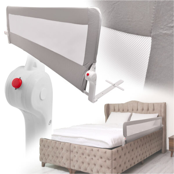 KX3204 Barierka osłona ochronna do łóżka otwierana 200 cm sz KX3204 Barierka osłona ochronna do łóżka otwierana 200 cm sz